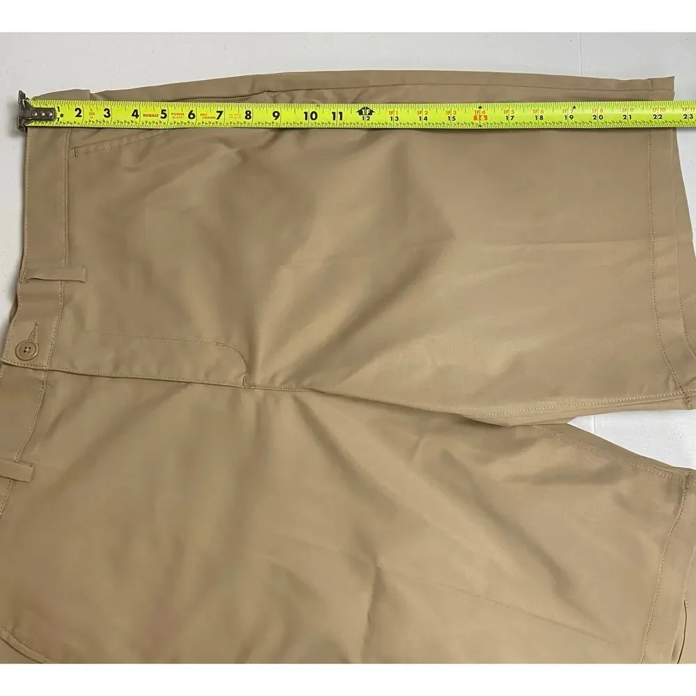 Lands’ End Men's Tan Khaki Flat Front Shorts Size 38